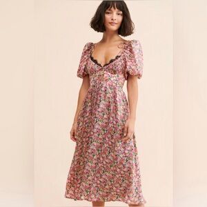 For Love & Lemons Isadora Midi Dress NWOT